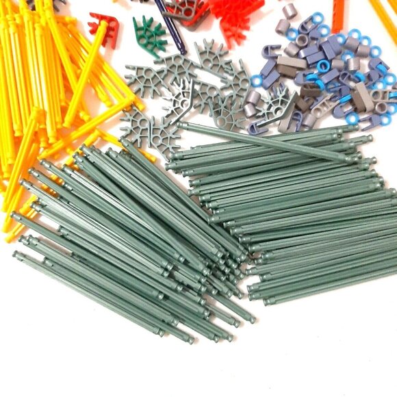 K'nex Lot of 460 Pieces Rods Connectors Random Mixed Standard Replacement Parts - Picture 9 of 10